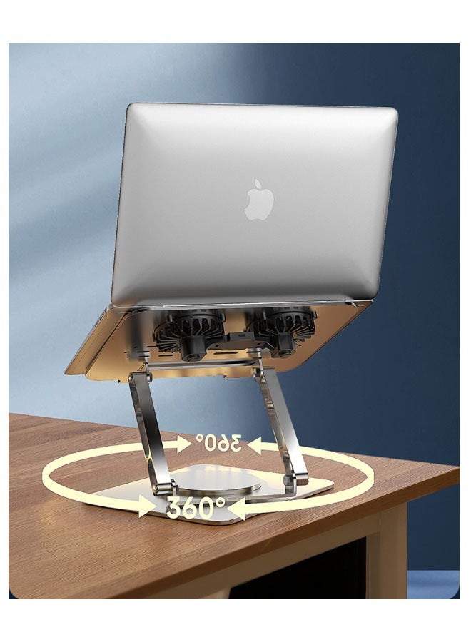 Bukela Laptop Stand, Adjustable Computer Stand, Ergonomic Laptop Stand With 360° Rotating Base Laptop Stand, Compatible With All 10-17 Inch Laptops - Image 4