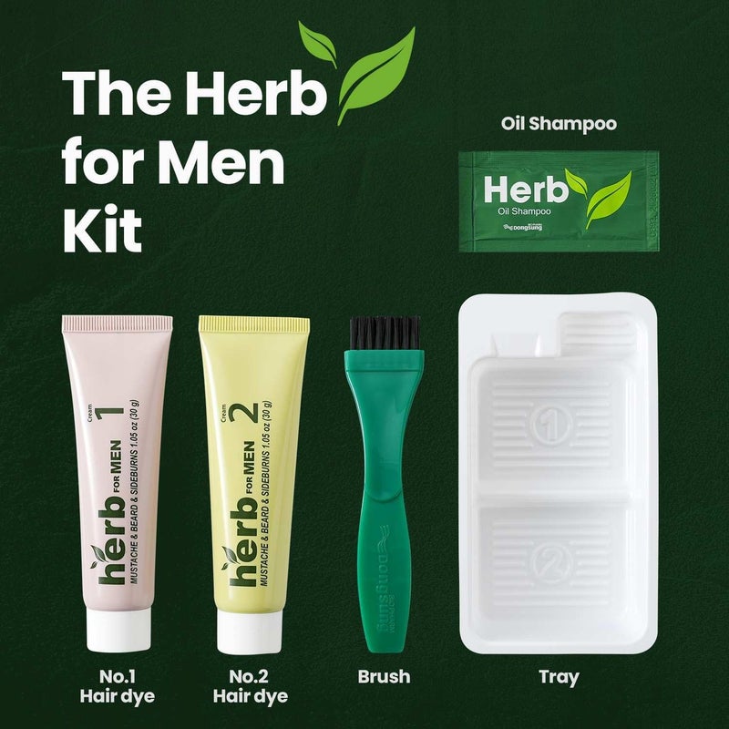 Herb Speedy Herb For Men Mustache & Beard Dye (Nature Black, 1 Pack), PPD-Free Ammonia-Free, Vegan with Natural Ingredients, Odorless, Gentle for Sensitive Skin, No Skin Irritation - Image 5