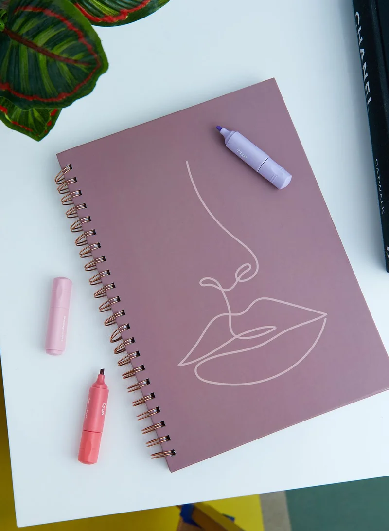 AURORA A4 Face Line Drawing Notebook
