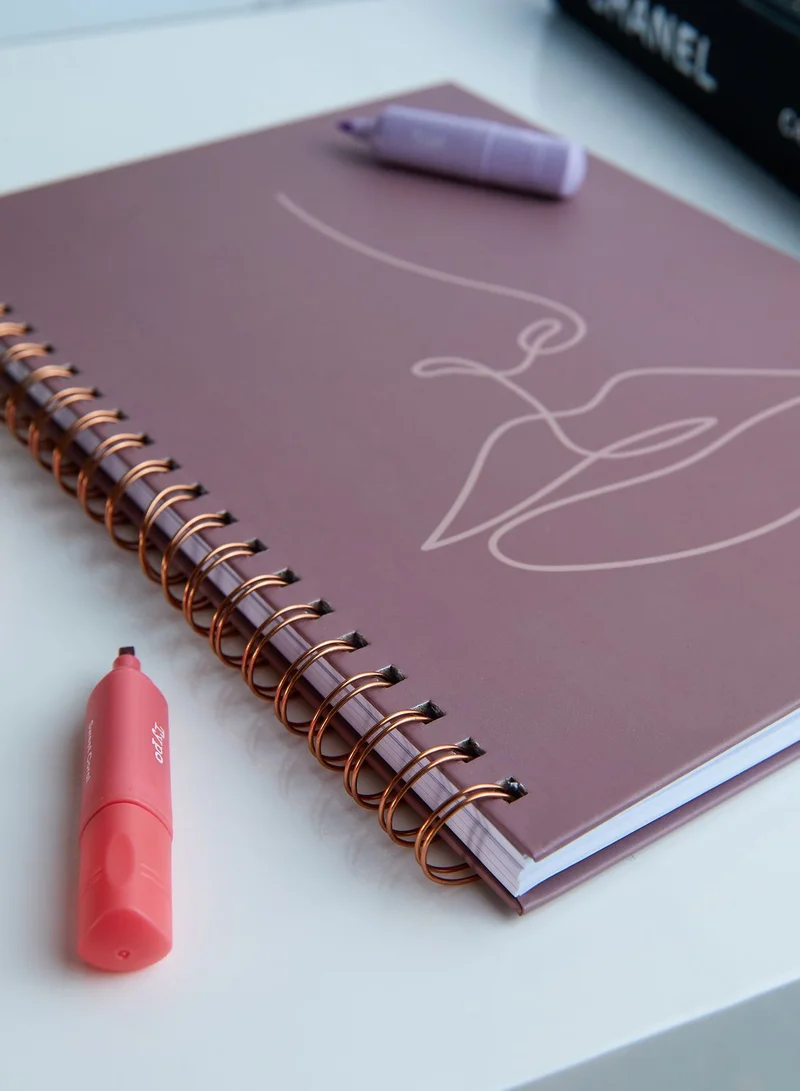 AURORA A4 Face Line Drawing Notebook