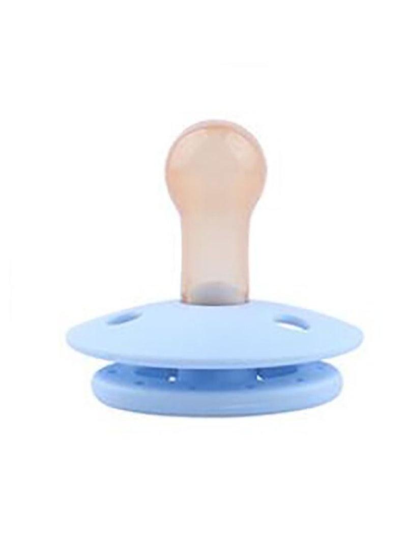 Natural Rubber Baby Pacifier Pack of 2 - Blue/Pink - Image 3