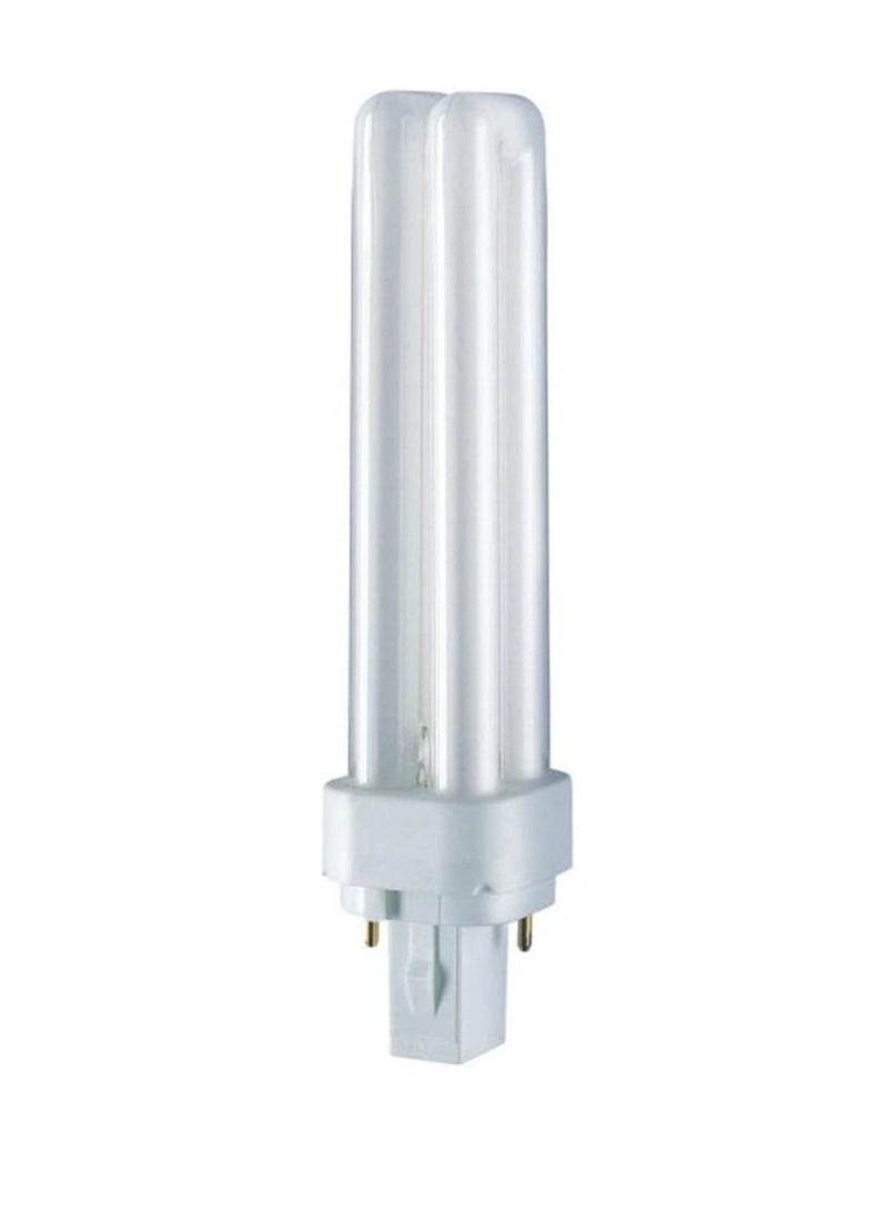 OSRAM Osram 26w 2 pin G24d-3 Warm White 830 Compact Fluorescent Dulux D  - Pack of 10 - Image 1