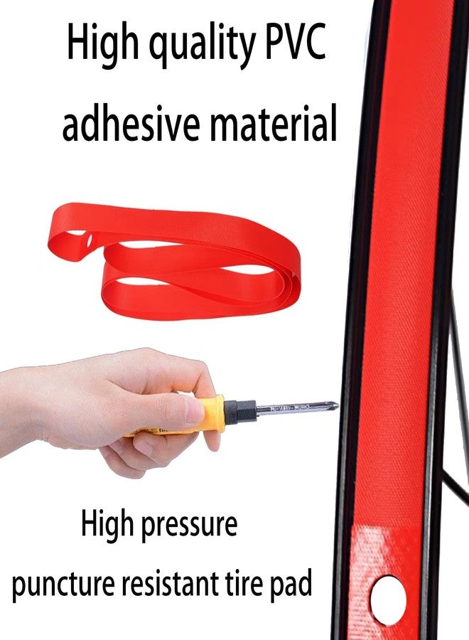 Runseaway 2Pcs 18" Bicycle Rim Strip, PVC Rim Tape, Easy Install Bike Wheel Liner for Mountain & Road Bikes, Puncture and Temperature Resistant - Image 4