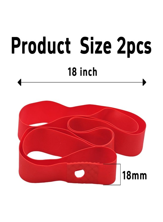 Runseaway 2Pcs 18" Bicycle Rim Strip, PVC Rim Tape, Easy Install Bike Wheel Liner for Mountain & Road Bikes, Puncture and Temperature Resistant - Image 2