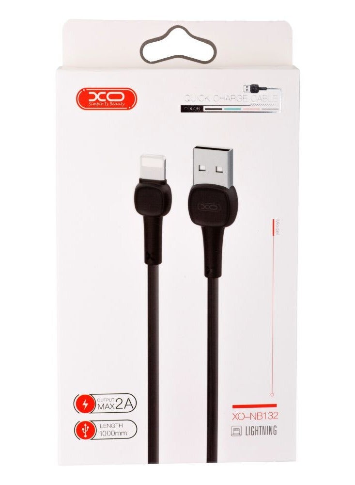 إكس أو XO NB132 كابل لايتنينج 2A - 1M - أسود - Image 3