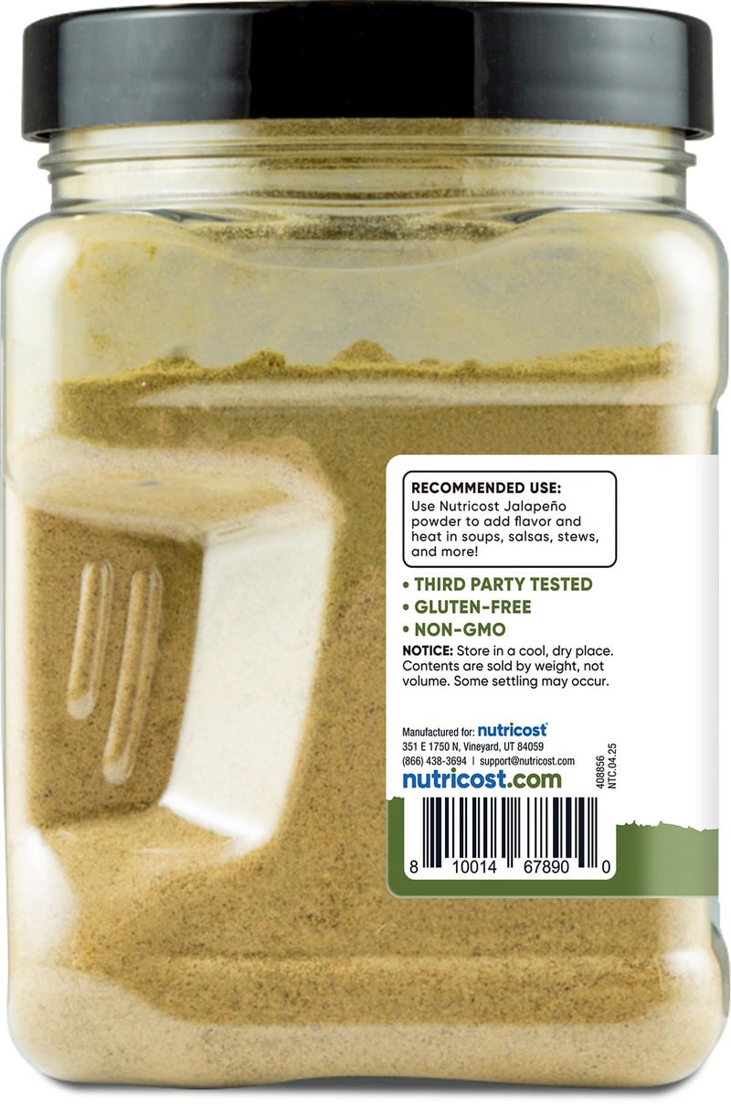 Nutricost Pantry Jalapeño Powder (1 Pound Per Bottle) - Pure Powdered Jalapeño :: Great for Spicy Snacks, Cooking, Soups, Salsa, and More! - Image 4