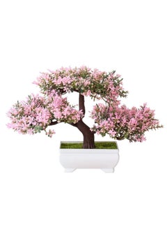 YOUSTYLO - YOU ARE PRIORITY YOUSTYLO YOU ARE PRIORITY Artificial Home Decor Plants Bonsai with Pot Artificial Flowers Bathroom Dcor 1 Pc Centerpiece Decorative Plant AP1007B Pink 