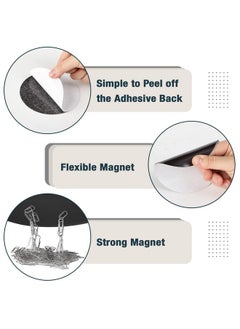 Mr. Pen - Round Magnets With Adhesive Backing, 20 Pcs,4" Adhesive Magnetic Sheets With Adhesive Backing, Magnet Sheets With Adhesive, Magnets For Crafts Magnets With Adhesive Backing, Magnet Stickers  - Image 4