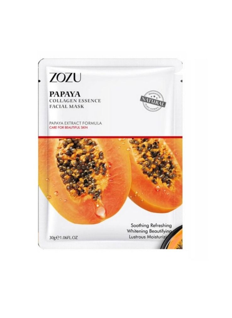 Zozu Papaya Collagen Essence Facial Mask 30 g  - Image 1