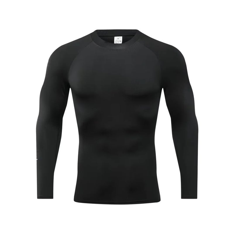 Fitness Clothes Men'S Sports T-Shirt Long-Sleeved Running Suit Basketball Training Clothes Tight Clothes Men'S Quick-Drying Base Shirt - Image 4