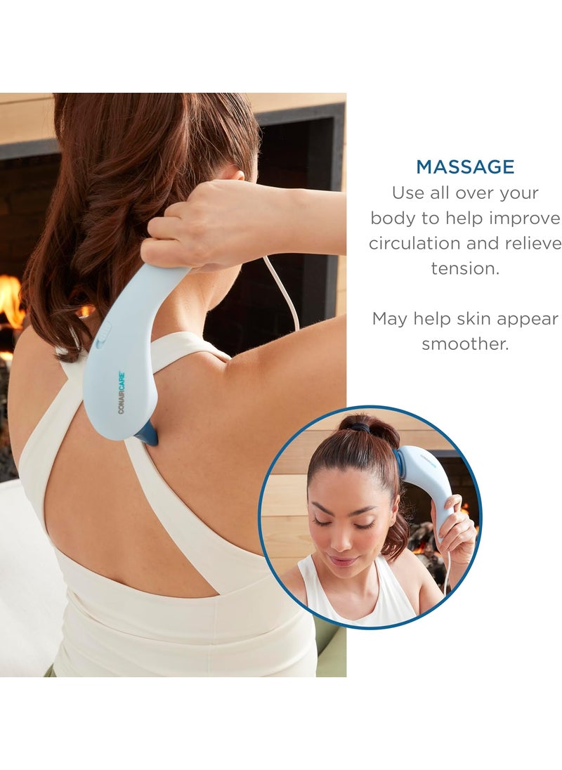 CONAIR Conair Massager for Face  Body  Neck Back Scalp Knee Head Face and Leg Massager for Tension Relief Deep Tissue  4 Versatile Attachments  - Image 3