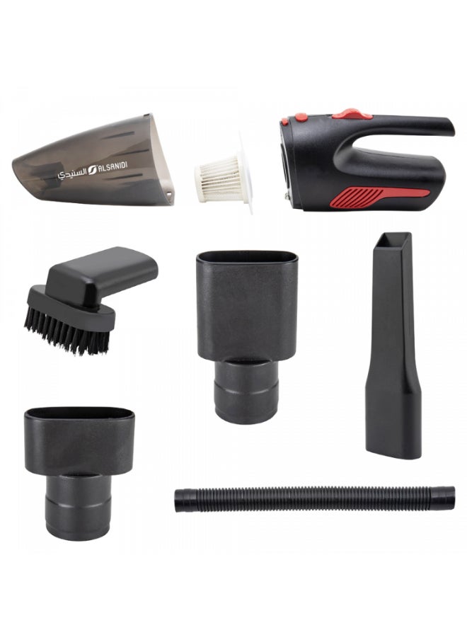 AL SANIDI Portable Electric Vacuum Cleaner Handheld Vacuum Cleaner BlackxRed capacity 120 Watt  - Image 4