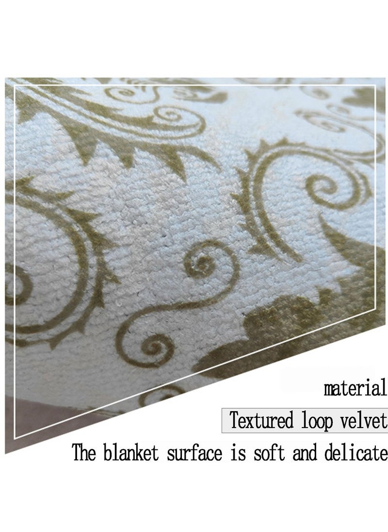 XiuWoo - Round Area Rug for Living Room, Water Fade Resistant Rugs Mat, Silicone particles non-slip bottom, for Indoor Outdoor Patio, Balcony, Bedroom, Bathroom Dining Room, 120x120cm - Image 1
