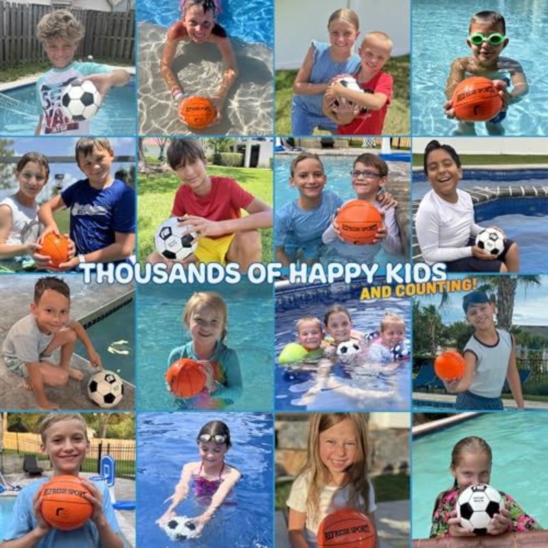 Aqua Dive Ball 9" Underwater Pool Game for All Ages Fun Water Toy to Dribble and Shoot Great for Outdoor Pool Parties and Summer Water Game Fun Birthday Gift for Boys and Girls - Image 3