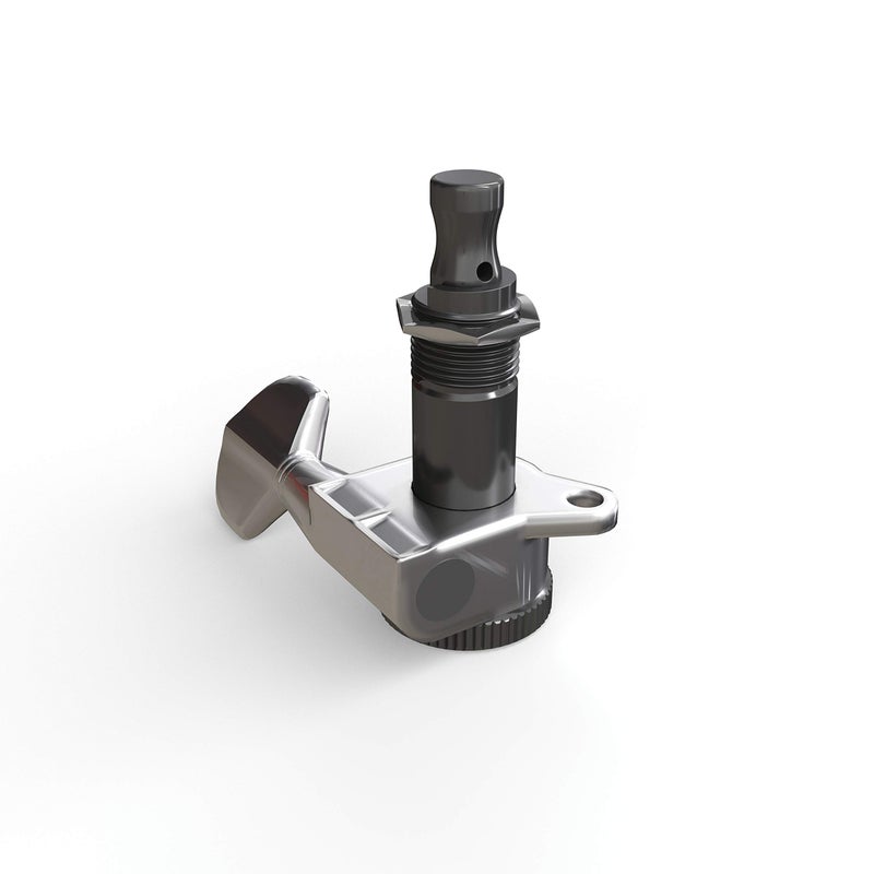 Planet Waves D'Addario Accessories Auto-Trim Tuning Machines - Locking Tuners for Guitars - 6 In Line Setup, Chrome - Image 1