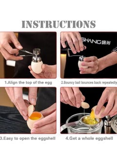 Y&D Egg Top Remover Stainless Steel Cracker Topper KASTWAVE Boiled Cutter Kitchen Accessories Gadget Tool for Raw Soft Hard  - Image 2