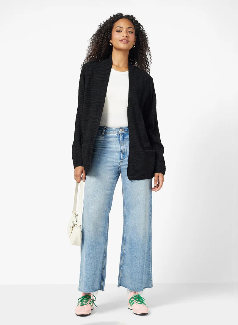 Ginger Longline Kniited Cardigan with Pockets