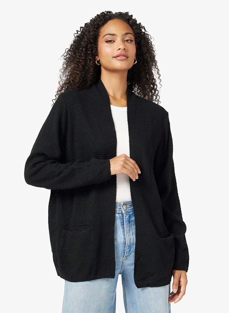 Ginger Longline Kniited Cardigan with Pockets - Image 1