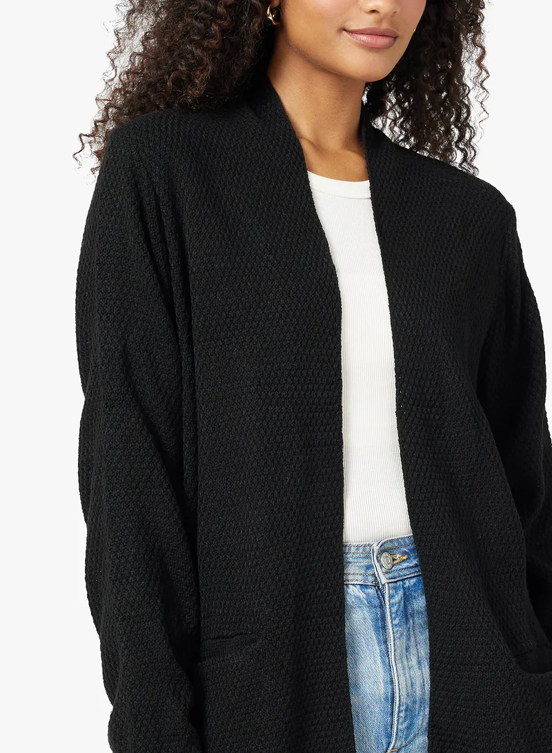 Ginger Longline Kniited Cardigan with Pockets