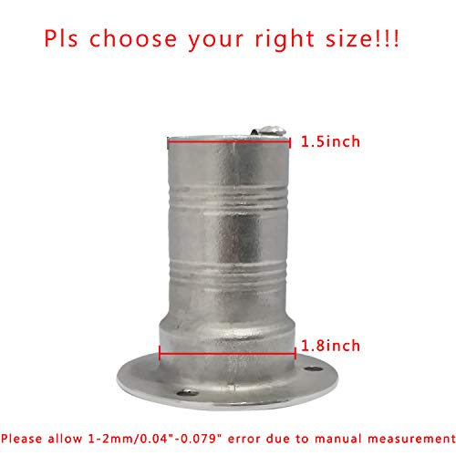 NRC&XRC 1-1/2"(38mm) Boat GAS Deck Fill/Filler with Keyless Cap 1-1/2" Marine 316 Stainless Steel Hardware for Boat Yacht Caravan - Image 3