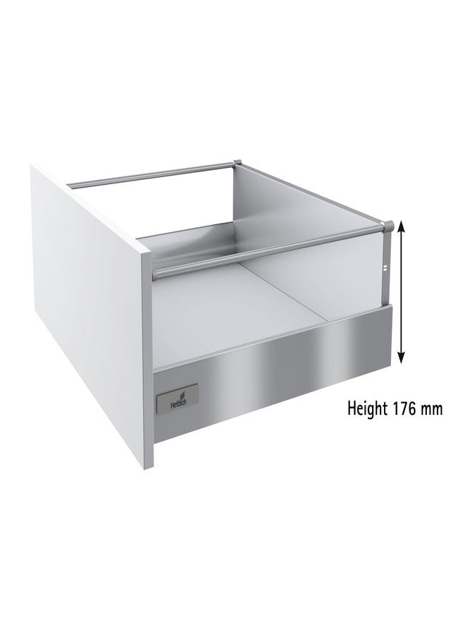Hettich InnoTech 470mm Soft Closing Drawer Channel | Silver Finish Channel for Home, Kitchen & Wardrobe | Load Bearing Capacity 30. kg | 100% Extension, Powder Coated Steel (Set of 1, 2 Pcs) - Image 3