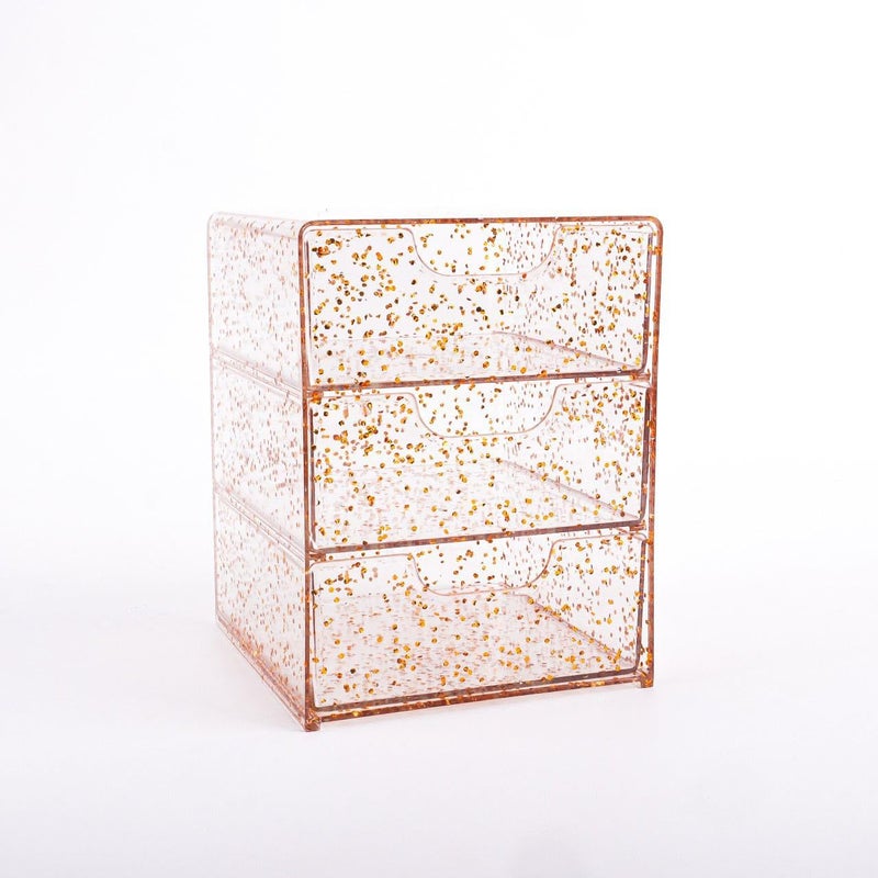 Office organizer-three-storey versatile storage box, designed for office supplies, Makeup Accessories and jewelry to maintain order and simple aesthetic character (2 organizer) - Image 1