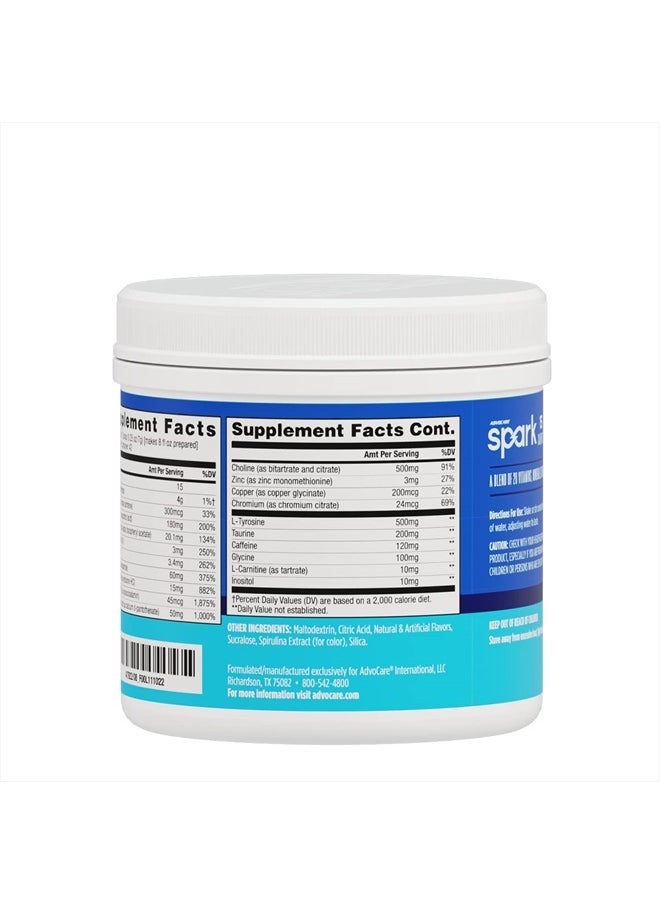 AdvoCare Spark Vitamin & Amino Acid Supplement - Focus & Energy Supplement Mix - Powdered Energy Supplement Mix - Powder Supplement Mix - Amino Acids - Blue Raspberry - 10.5 oz  - Image 3