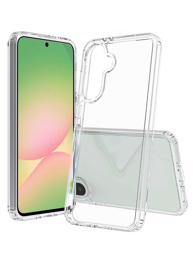 Tersely Hybrid Clear Crystal Case Compatible with Samsung Galaxy A56 5G (2025) - TPU + Polycarbonate Technology, Anti-Yellowing Protective Case, Shockproof Bumper Cover - Image 1