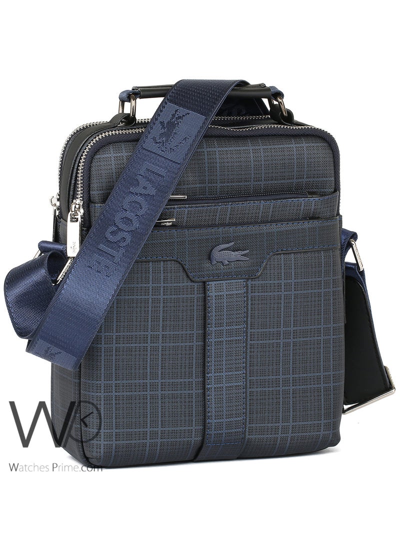 LACOSTE Navy Blue Lacoste Crossbody Shoulder Mens Messenger Monogram Bag  - Image 2