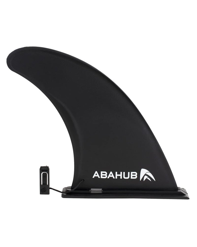 Abahub أباهوب زعنفة SUP قابلة للنفخ 9 بوصة بديلة، زعنفة مركزية قابلة للفك بنظام انزلاق سريع للتزلج على الأمواج، لوح تزلج قابل للنفخ 9 بوصة باللون الأسود - Image 1