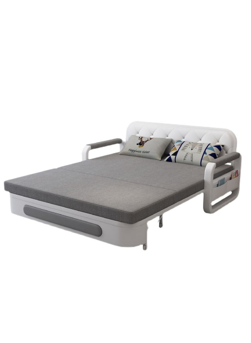 WENBO Pull Out Sofa Double Bed Multifunction Couch Bed Modern Style Sofa Bed Chair For Living & Bed Room (Grey)-1.28m - Image 3