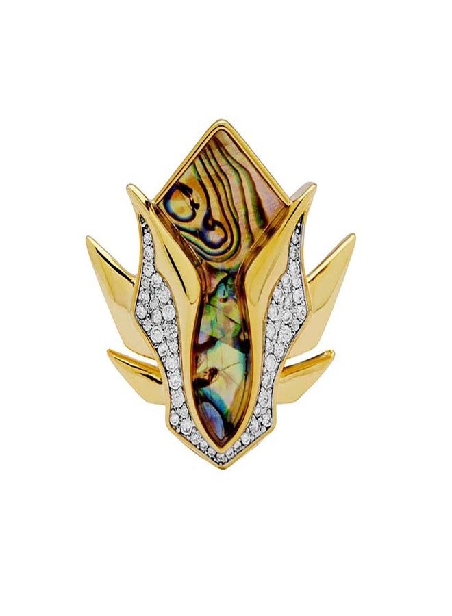 Shaze Shooting Star Ring | Bold ring | Made of Brass | cubic zirconina stones | Ring | Color - Gold - Image 1