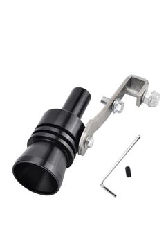 KASTWAVE Aluminum Alloy Universal Turbo Whistle,  Car Tail Whistle, Turbo Sound Exhaust Muffler Pipe Whistle Car Roar Maker, Car Blow off valve Tip Simulator Whistler (Black)  - Image 1