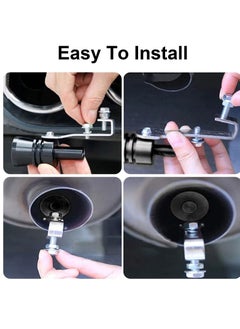 KASTWAVE Aluminum Alloy Universal Turbo Whistle,  Car Tail Whistle, Turbo Sound Exhaust Muffler Pipe Whistle Car Roar Maker, Car Blow off valve Tip Simulator Whistler (Black)  - Image 5