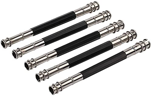 ikis ikis 5pcs Pencil Extender Doubleended Metal Pencil Grip ReceiverAdjustable Crayon Pencil Holder ExtenderUsed for School Sketch drawing Art Creation Tool - Image 1