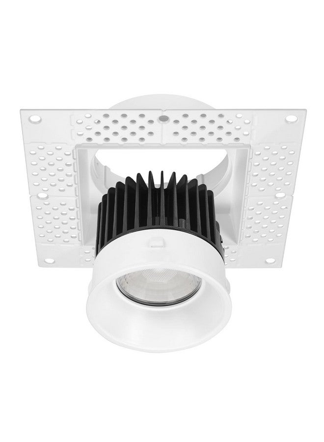 Maxxima 4” Trimless Ultra-Thin Recessed Anti-Glare LED Downlight Canless IC Rated 1000 Lumens 5 Color Temperature Selectable 2700K/3000K/3500K/4000K/5000K Dimmable 90 CRI 5 CCT Square Slim J-Box Incl. - Image 2