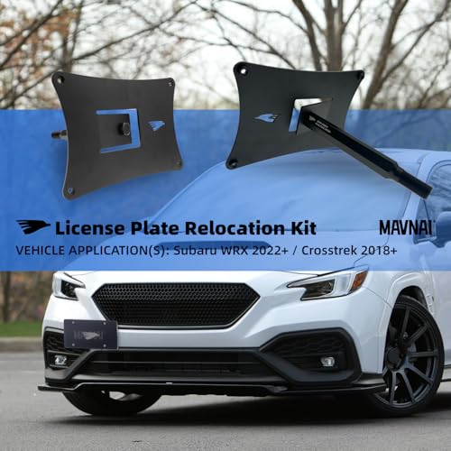 Mavnai License Plate Relocation Kit, Fits For Subaru WRX 2022+/Crosstrek 2018+, Mounts to OEM Front Tow Hook, Avoid Drilling Holes in The Front Bumper, Includes All Necessary Hardware for Installation - Image 2