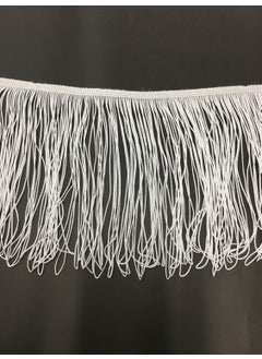 Karan Tuhafiye Karan Haberdashery Tassel Fringe White 20 cm 1 Meter  - Image 3