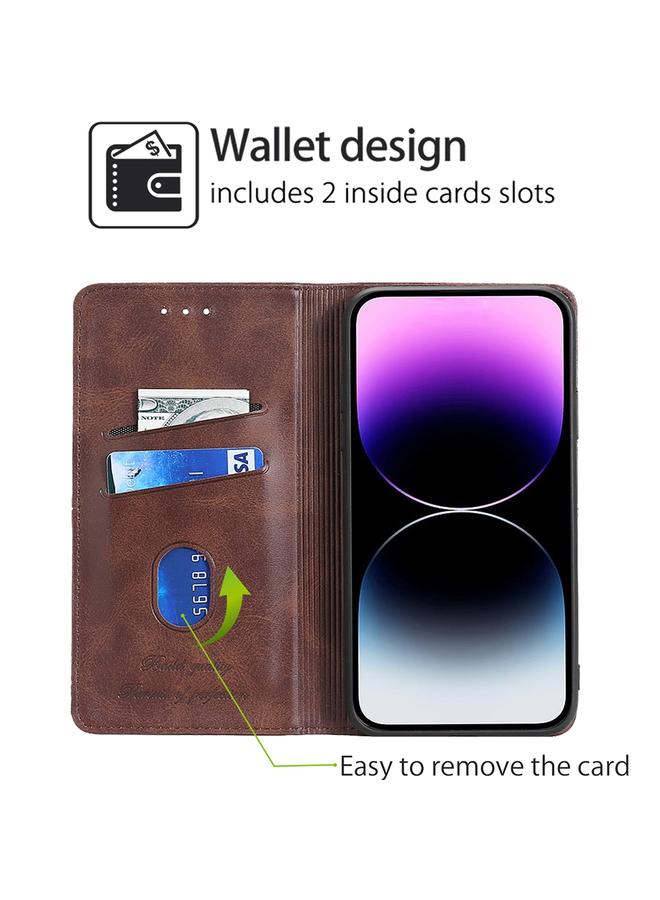 S-TOP Case For Realme 12+ 5G Cow Texture Magnetic Leather Phone Case - Image 2