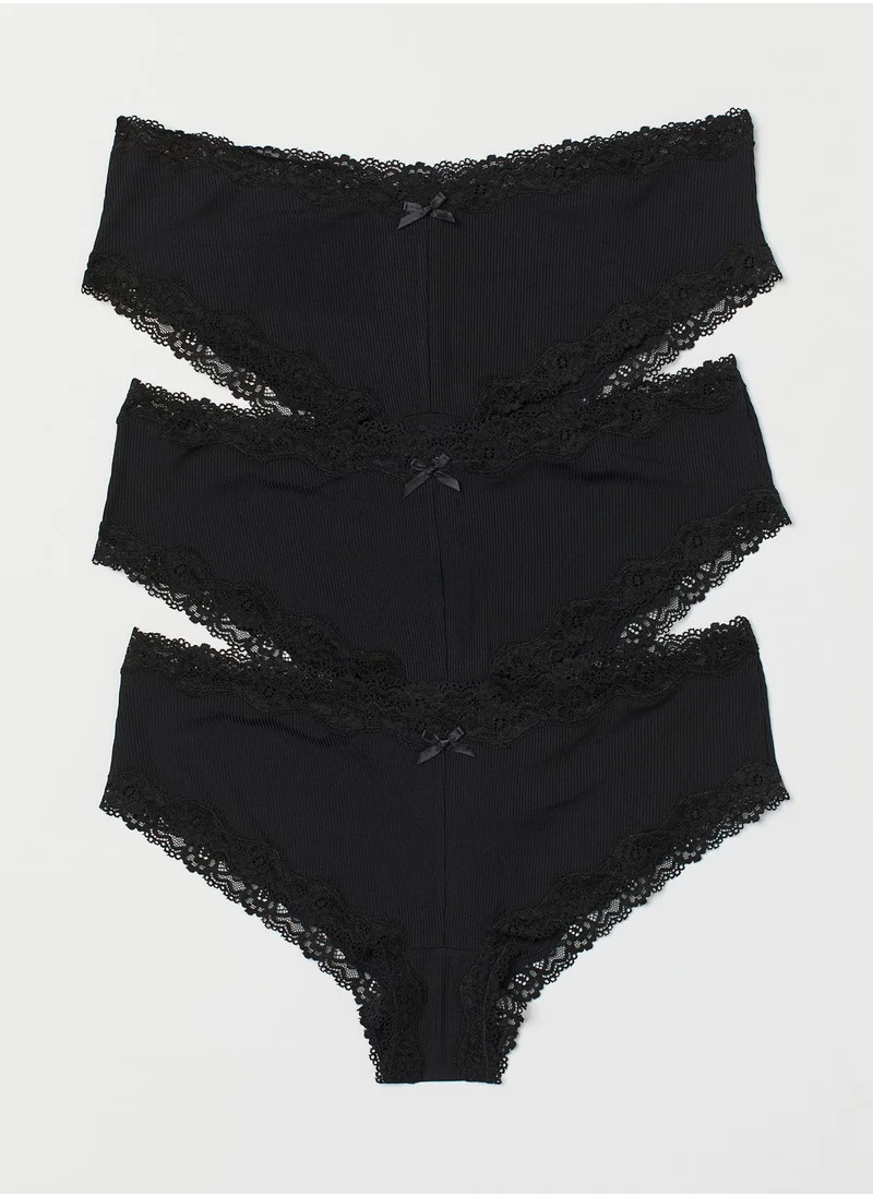 H&M 5 Pack High Leg Brief