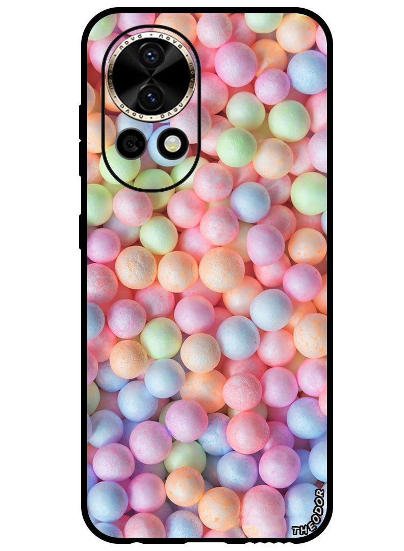 Theodor Protective Case Anti Scratch Shock Proof Bumper Cover For Huawei Nova 12 Pro Colourfull Balls - Image 1