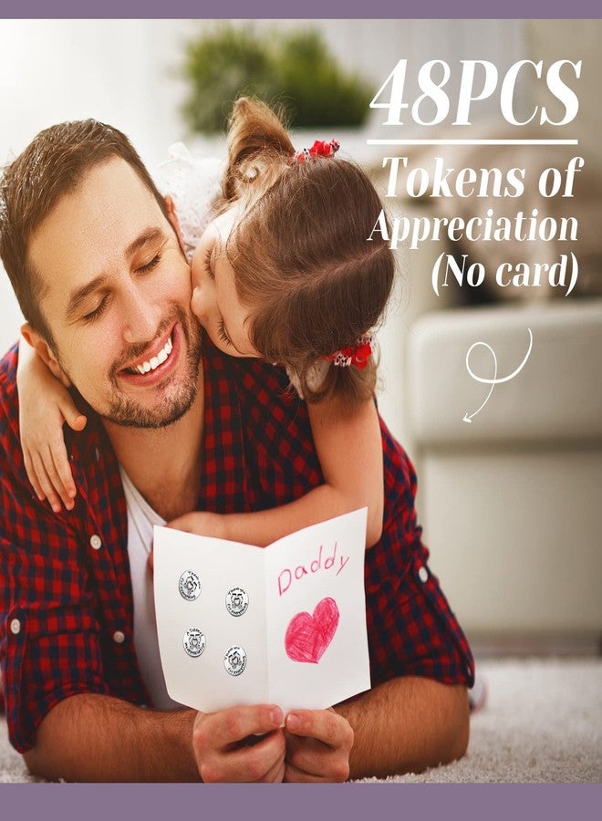 Hotop 48 Pcs Token of Appreciation Coins 0.79 Inches Diameter Kindness Coins Incentives Metal Thank You Tokens for Student Awards School Supplies Kids Behavior(Elegant) - Image 3