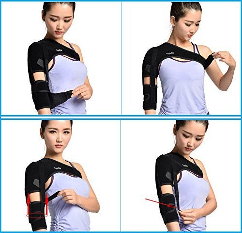 Airgoesin Shoulder Brace Support Arm Sling for Stroke Hemiplegia Subluxation Recovery, Right Shoulder - Image 3