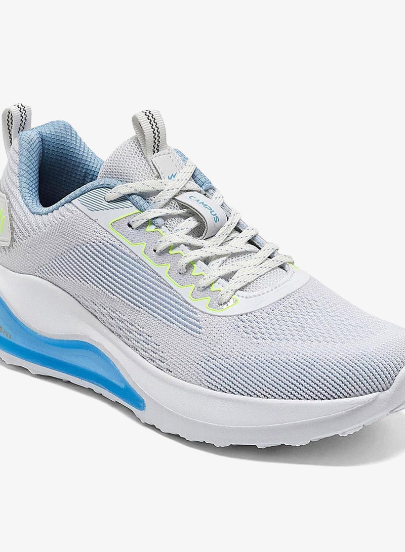 CAMPUS Men’s White Running Shoes – Breathable Knit Upper Shoes with Stylish Contrast Detailing - Image 5