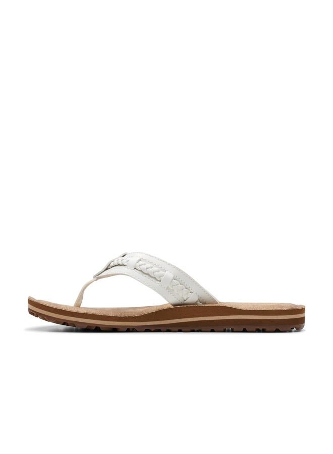clarks Women's Fenner Nerice Flip Flop, Off White Synthetic, 39 EU - Image 4