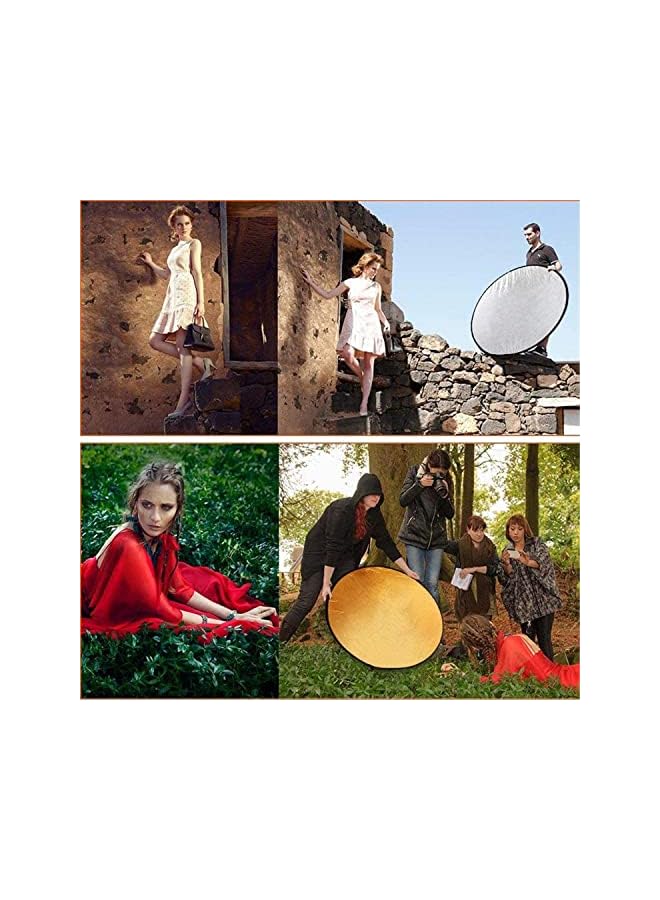 PROMASS Light Reflector Set 5 colors Portable Collapsible Multi-Disc Reflector Photography with Bag for Photography Photo Lighting - Image 4