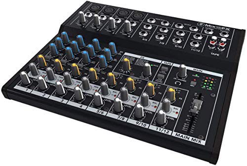 Mackie Mix12FX 12-channel Compact Mixer with Effects with Pair of EMB XLR Cable and Gravity Magnet Phone Holder Bundle - Image 2