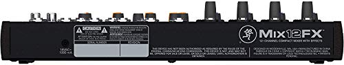 Mackie Mix12FX 12-channel Compact Mixer with Effects with Pair of EMB XLR Cable and Gravity Magnet Phone Holder Bundle - Image 4
