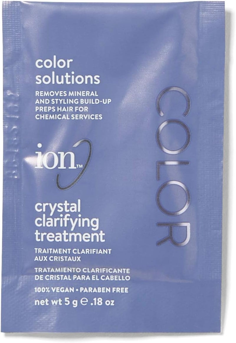 ION Crystal Clarifying Treatment - 5g Vegan Hair Treatment for Mineral and Product Build-Up Removal - Image 3