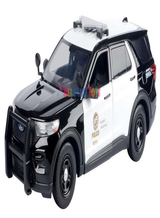 MOTORMAX موديل موتورماكس 2022 فورد إكسبلورر بوليس إنترسيبتور يوتيليتي LAPD إدارة شرطة لوس أنجلوس 1/24 نموذج مصبوب 76994 من جميع النجوم للألعاب - Image 2